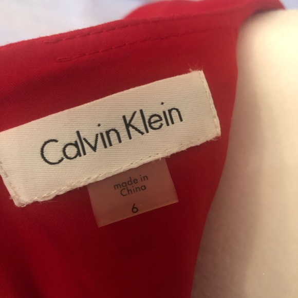 Calvin Klein red sheath dress - Picture 4 of 4